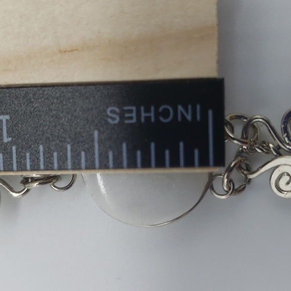 414- Couple Birds With A Natural Stone Women's Handmade Necklace NWT - Picture 6 of 9